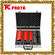 Laser welded diamond dry core bits set TK-DS8,0019