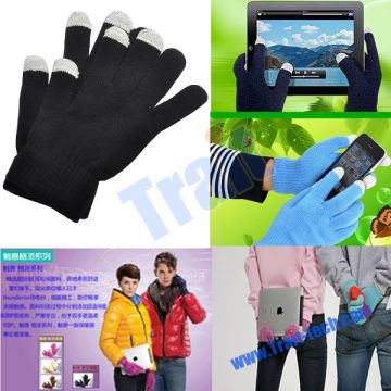 Unisex Winter Gloves Universal Touch Screen Gloves for iPhone,iPad (Black)