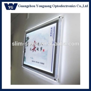 Landscape wall mounting crystal LED panel light box