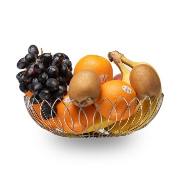 stainless steel creative leaf shape fruit vegetable basket