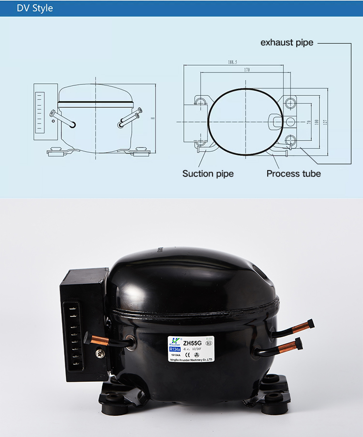 DC 12v 24v Mini Freezer Fridge Refrigerator Compressor