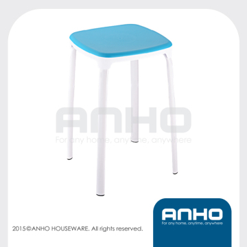Colorful square plastic bathroom stool