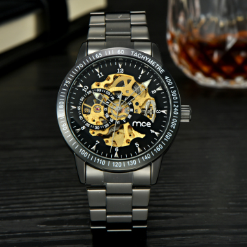 Stainless Steel Back Automatic Mechanical Watches for Men