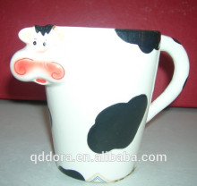 Milk Mug With cake holder/Ceramic Milk Mug With Biscuit Holder/Mini White Ceramic Milk Mug