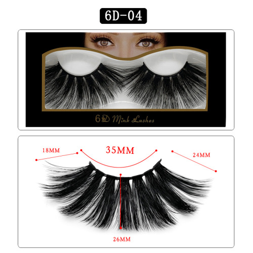 6D 25mm black mink eyelashes with good quality