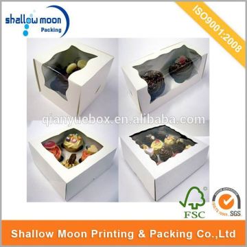 Wholesale customize 12 packs mini paper cupcake box wholesale