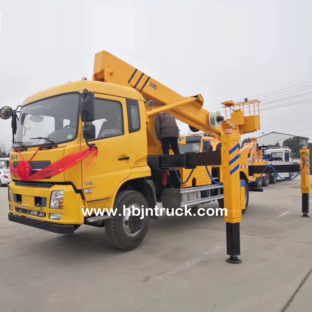 Telescopic Boom Aerial Lifter Truck