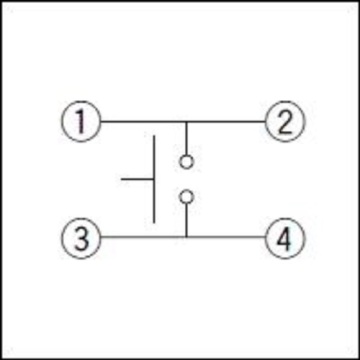 5.2mm Square Manipis na Surface Mount Switch