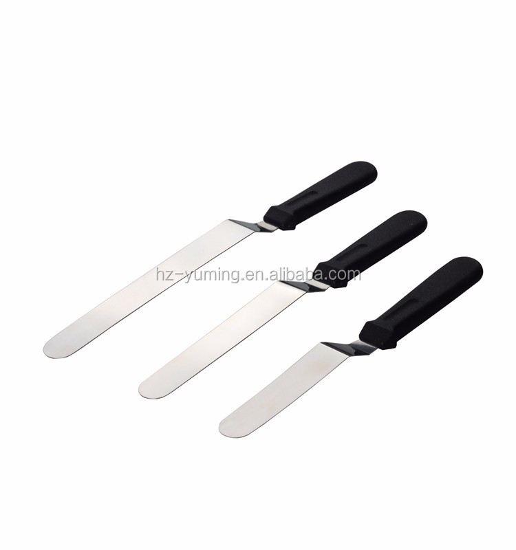 Baker Angled Icing Spatulas sets, Cake Decorating Baking Spatulas, Stainless Steel Blade