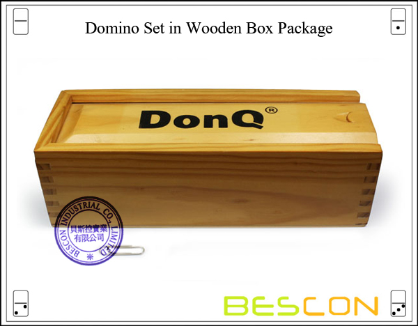 Domino Set in Wooden Box Package Domino Set in Wooden Box Package