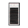 Extension de 16 faux cils noirs mats