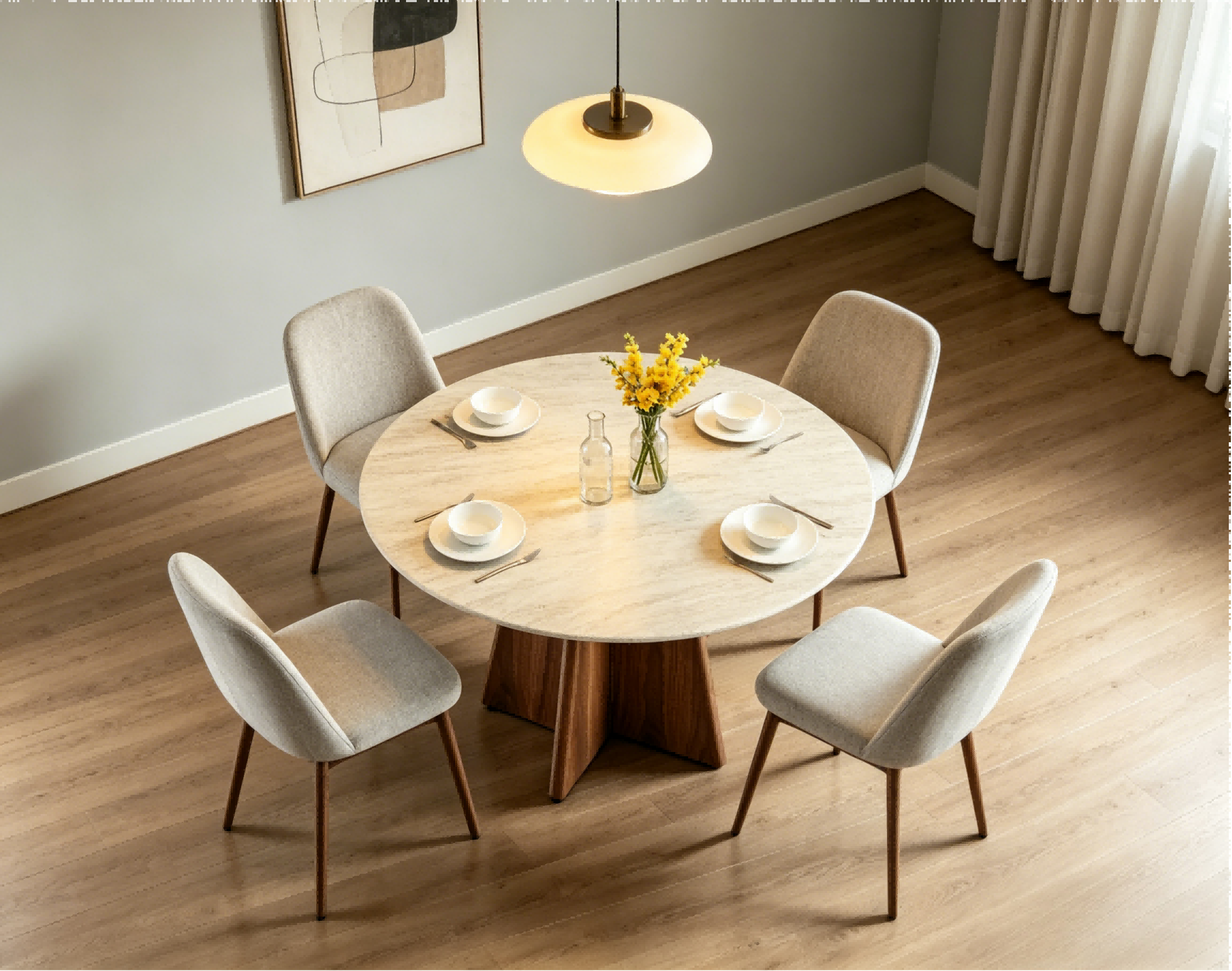 BR-DT-6106 обеденный стол мраморная столешница3 BR-DT-6106 dining table marble top3