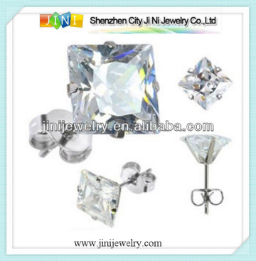 cubic zirconia stud earrings