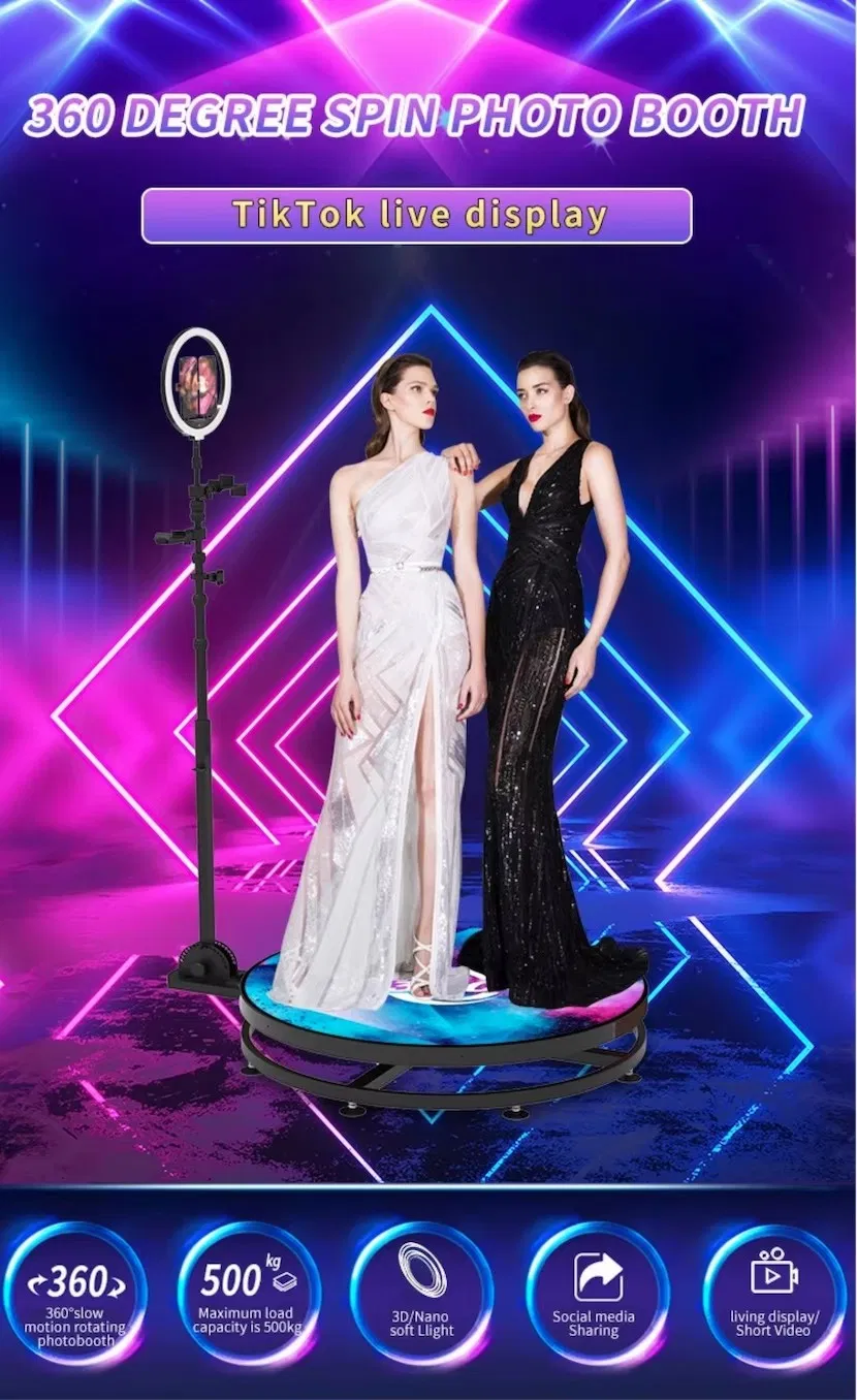 360 Degree Surround Camera Device, Automatic Rotation, Live Selfies