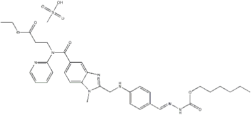 Inhibitor Thrombin Langsung Dabigatran Etexilate Mesylate CAS 872728-81-9