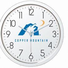 11" Shiny Chrome Finish Wall Clock