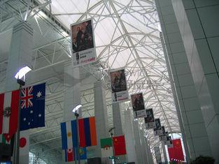 1.8m / 70 Wide  Flags fishnet Banners Printing For Trade Sh