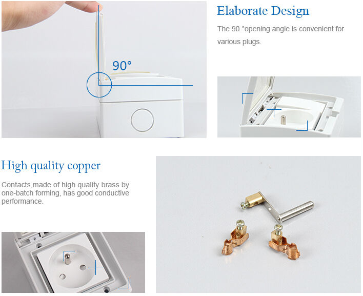 SAIP/SAIPWELL New Product One Gang 110-250V 16A Waterproof Electrical Socket