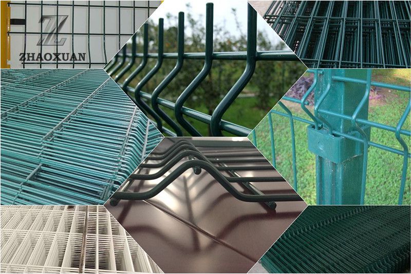 Τιμές χονδρικής PVC Coated Galvanized Highway 3D Curved Wire Mesh Fence Garden Fence Panel