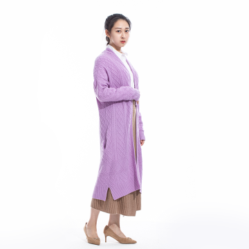 cashmere lady long cardigan