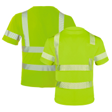 breathable safety reflective tape construction worker shirt