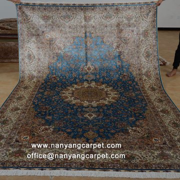 6.56'x9.84' Vintage Handwoven Silk Qum Persian Rug