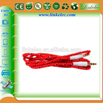 3.5mm braided audio cable 3.5mm audio cable