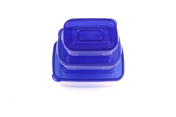Plastic food storage box set