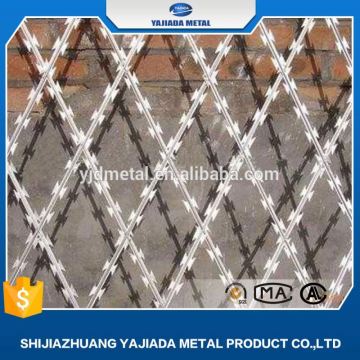 razor blade fence barbed wire