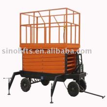 Construction scissor hyraulic platform