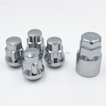 Car Security 4Pcs Conical Seat Locking Wheel Nut Bolt