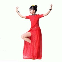 red white sexy little girl belly dancer costume