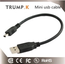 1M Integrated black USB 2.0 cable with Certificate