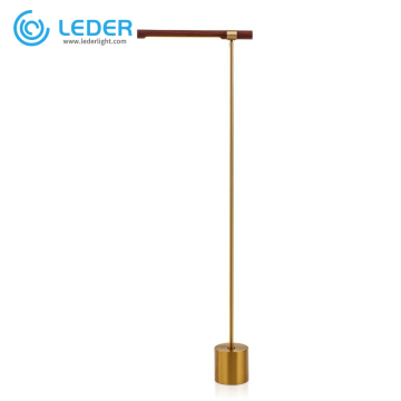 Lampade da terra decorative in legno LEDER