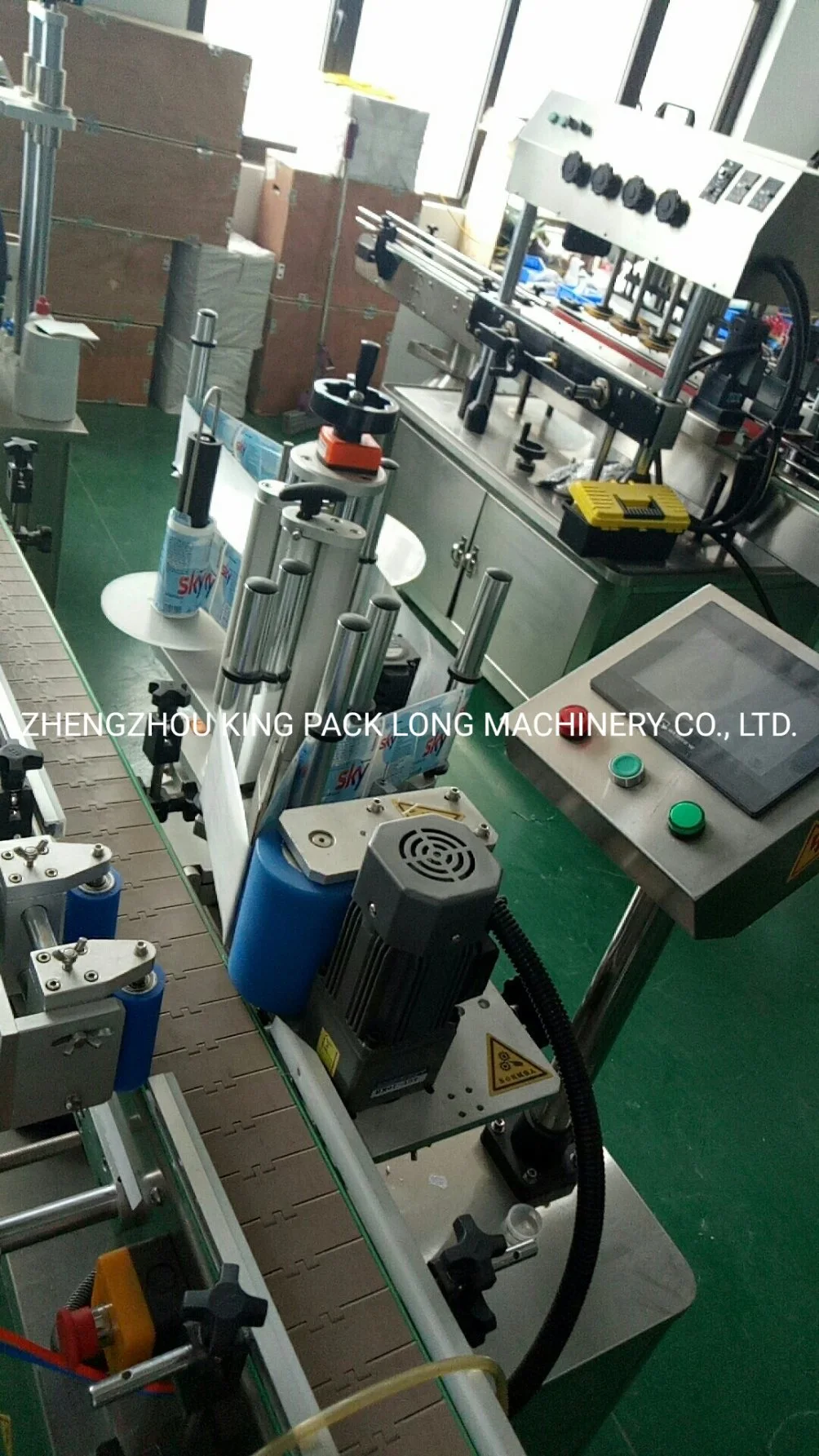 Automatic Positional Labeling Machine for Round Bottle