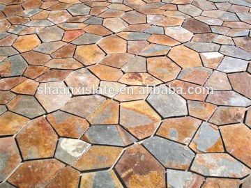 rusty beautiful net pastes crazy paving stone