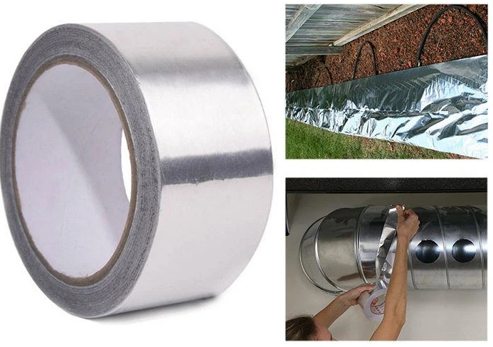 Bandă de folie de aluminiu pentru repararea conductelor