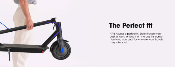 H7 Electric Scooter Blue 08