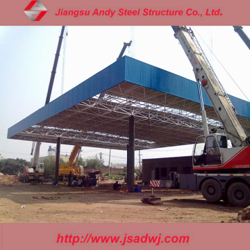 Galvanized steel truss toll station