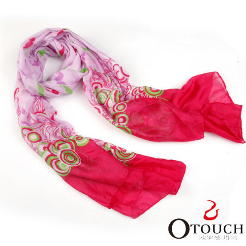 Cheap bright printed voile scarf pashmina scarf