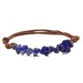 Gravel Leather Rope Woven Bracelet