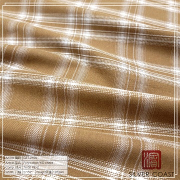 Poly cotton yarn dyed check