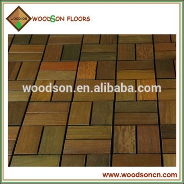 Wooden Surface and Plastic Base Outdoor Laminate Flooring