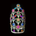 Solros Sommar Färgglada Sidande Crown Tiara