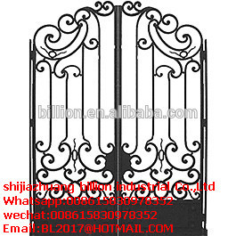 modern sliding wrought iron gate