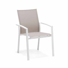 Stackable Outdoor Restaurant Mesh Metal Chairs for Bistro Terraces