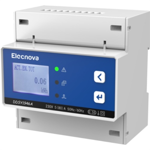 Modbus-RTU prepaid energiemeter din-rail enkele fase