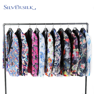 Slim Fit Jacket Floral Natched Lapel Blazer Man