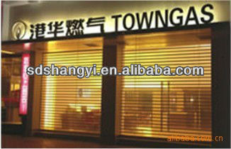 transparent commercial fireproof rolling doors