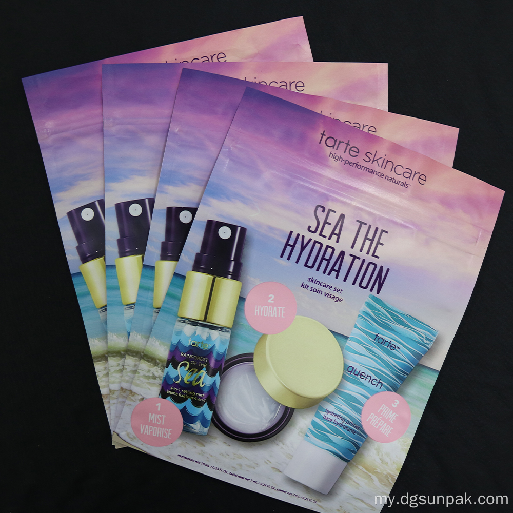 Matte Zip Lock Meetup အိတ်ကိုထုပ်ပိုးခြင်း